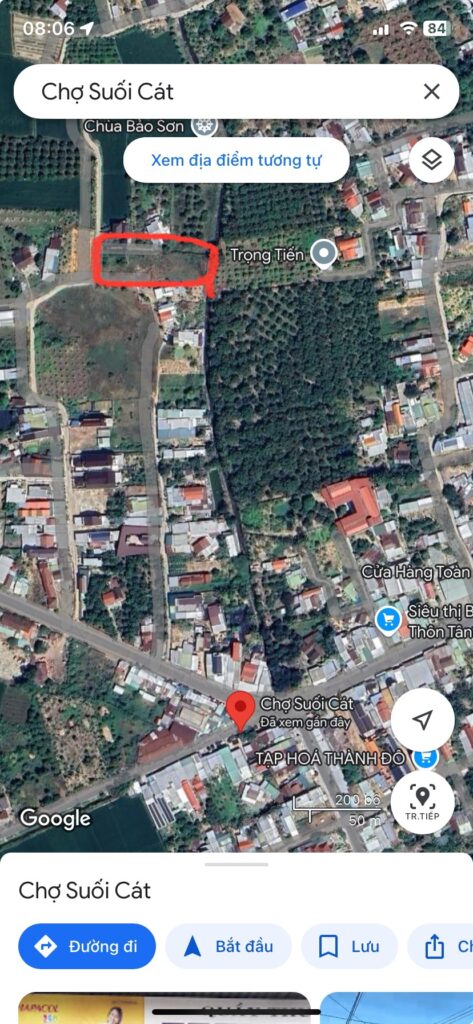 Bán Lô Đất 1.630m² Tại Tân Xương, Suối Cát – Cách Chợ 200m, Giá Chỉ 6,5 Triệu/m²
