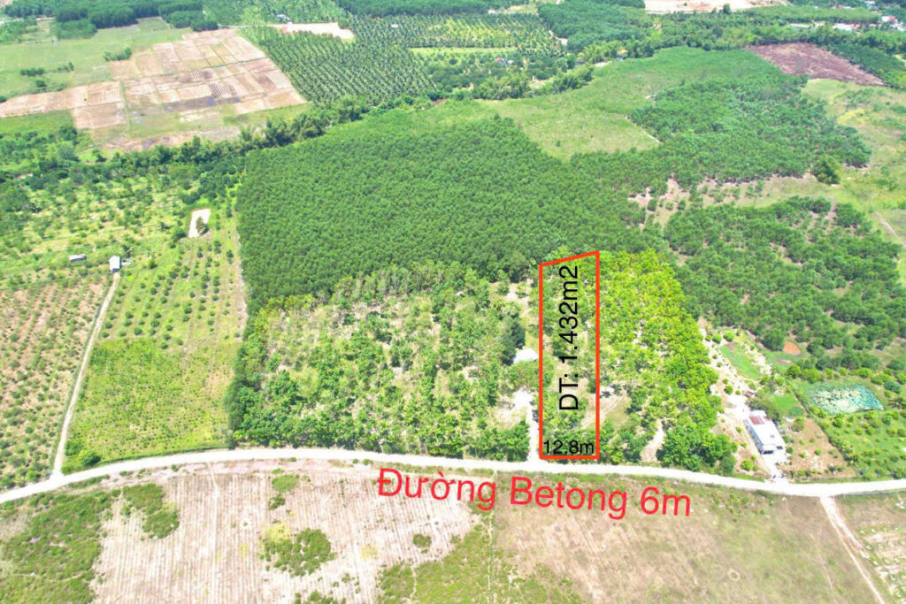 BÁN ĐẤT 1.430M² XÃ KHÁNH ĐÔNG - 400M² THỔ CƯ - CÓ VƯỜN CAO SU - GIÁ CHỈ 950 TRIỆU