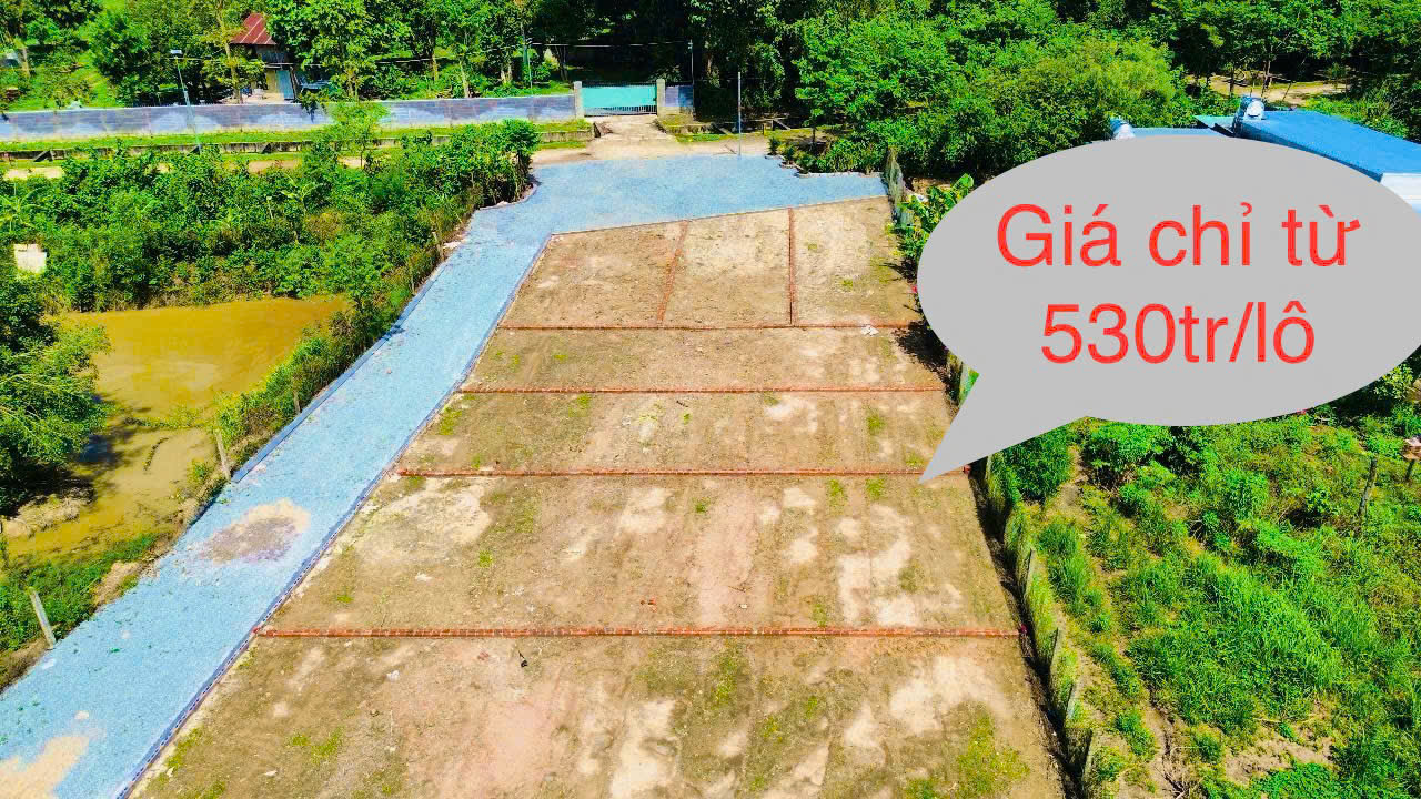 Bán Đất Diên Phước (An Định, Diên Khánh) Giá Rẻ – Full Thổ, Sổ Hồng, Ngang 5m – Chỉ Từ 530 Triệu/Lô + Tặng Vàng - Hình ảnh 1