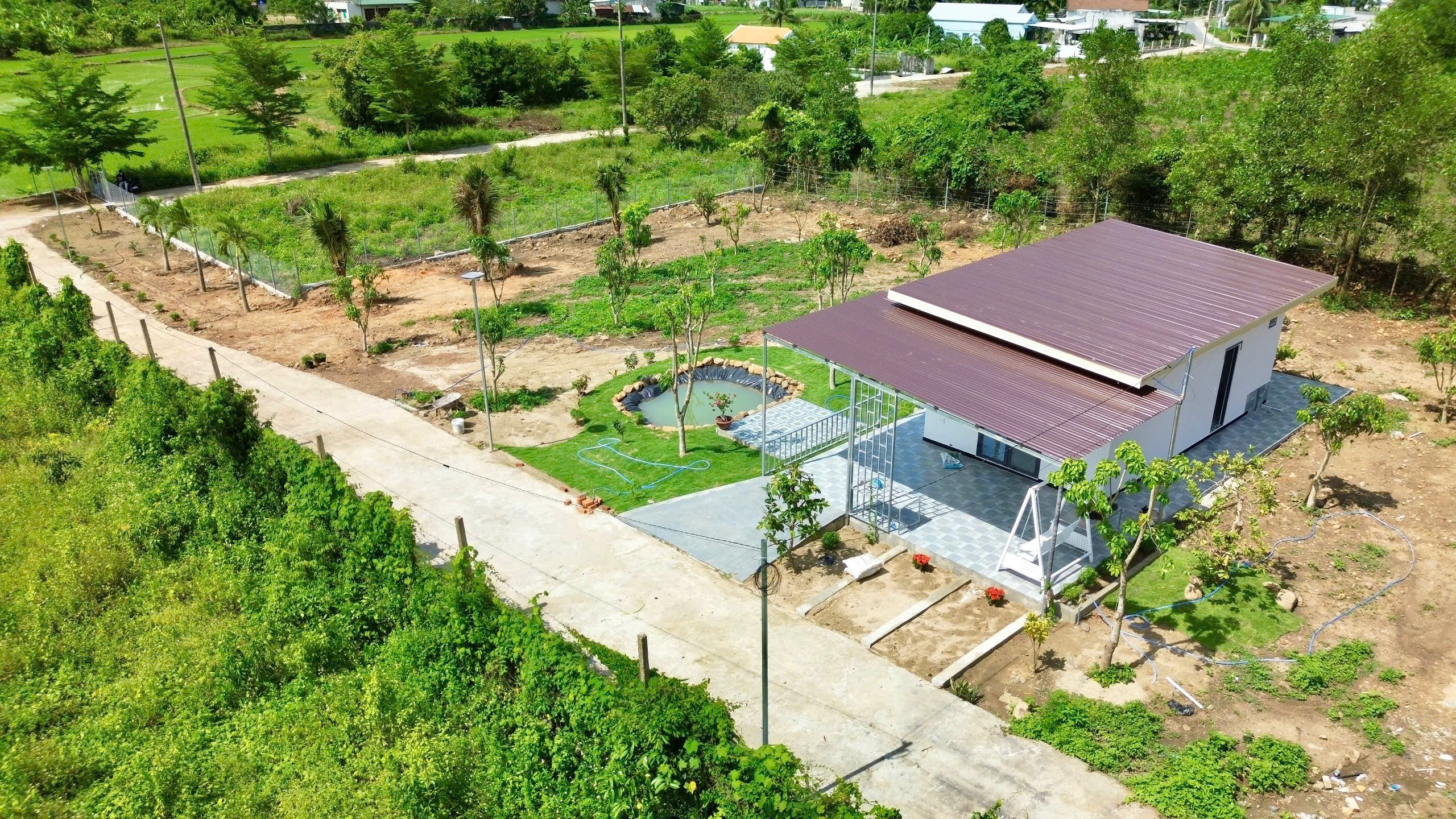 Bán Nhà Vườn Diên Thọ (Diên Khánh) Gần QL27C – 1987m², 240m² Thổ, Nhà C4, Ao Cá – Giá Chỉ 3.5 Tỷ - Hình ảnh 3