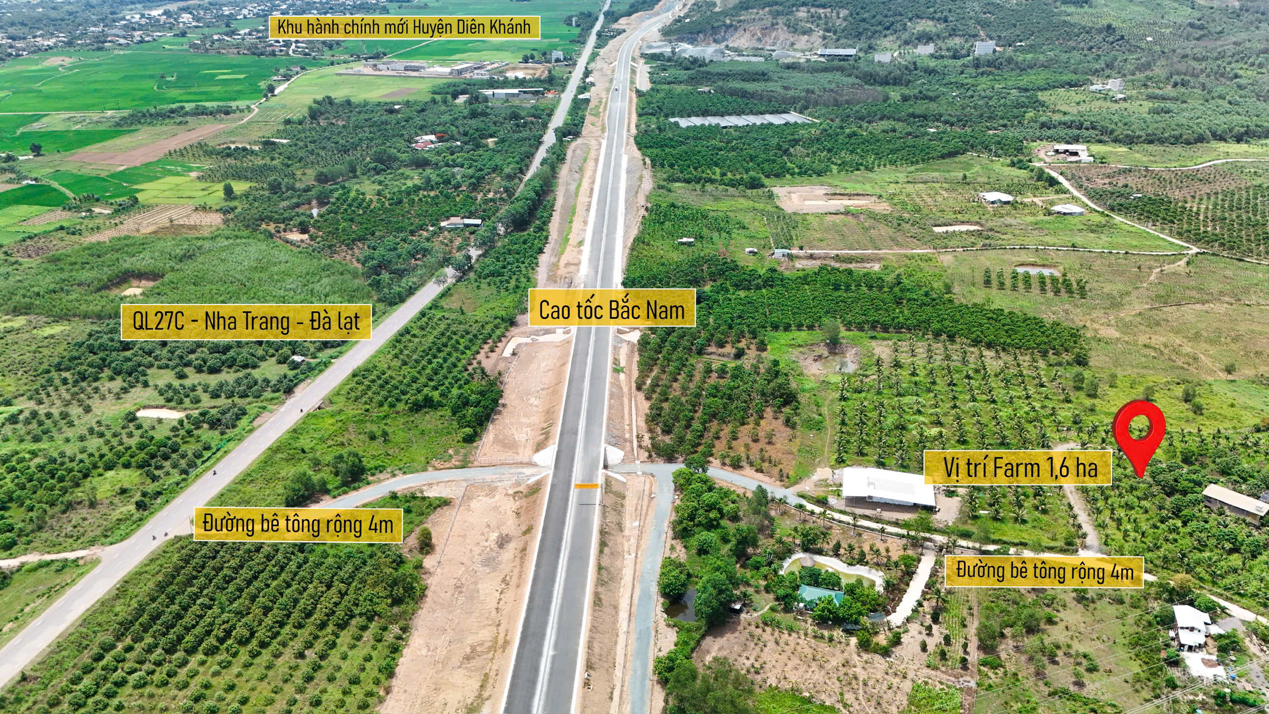 Farm Sinh Thái Đắc Địa 16.240m² tại Diên Thọ - Giá Chỉ 425.000 VNĐ/m² - Hình ảnh 3