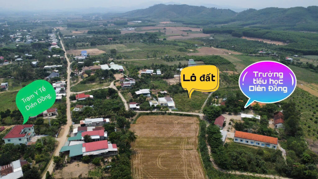 Bán Lô Đất 2 Mặt Tiền Trung Tâm Diên Đồng - 1294m2 - Giá 2tỷ980