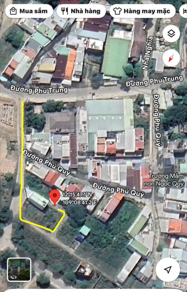 Bán Lô Đất Nền Gần Phú Trung, Phường Tây Nha Trang - 62.3m² - 1 Tỷ 450 - Hình ảnh 5