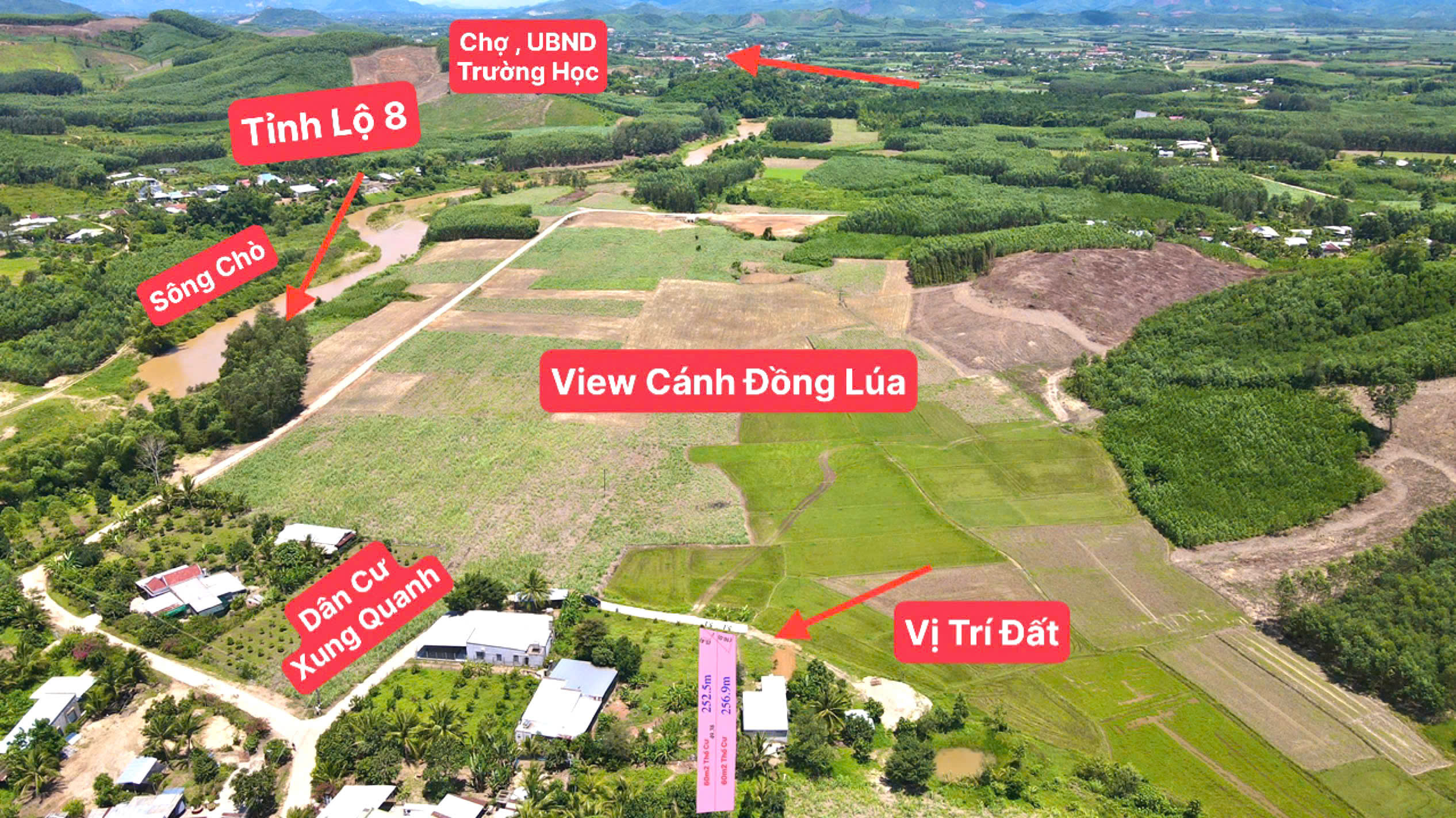 Bán Đất Vườn Diên Xuân Diên Khánh 509m2 - Chỉ Hơn 1.5 triệu/m2 Có Thổ Cư - Hình ảnh 1