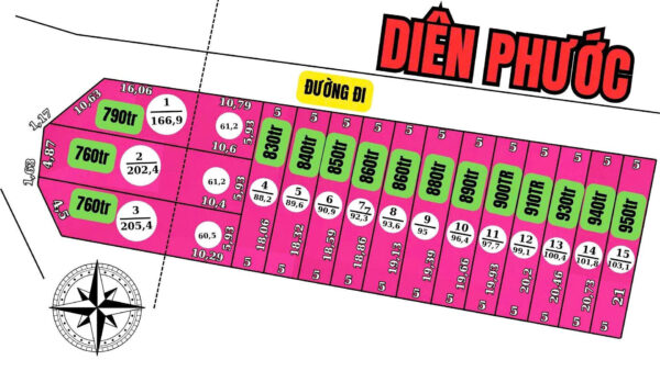 Bán Đất Nền Diên Phước Tỉnh Lộ 8 - 15 lô chỉ từ 760tr đến 950tr - Hình ảnh 1