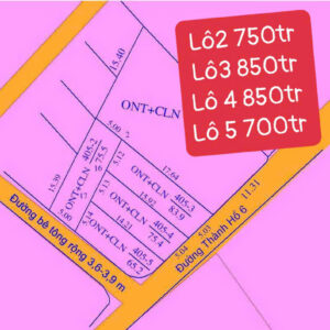 Bán Đất Nền Thổ Cư Mặt Tiền Thành Hồ 6 - Chỉ Từ 700 Triệu/Lô - Hình ảnh 1