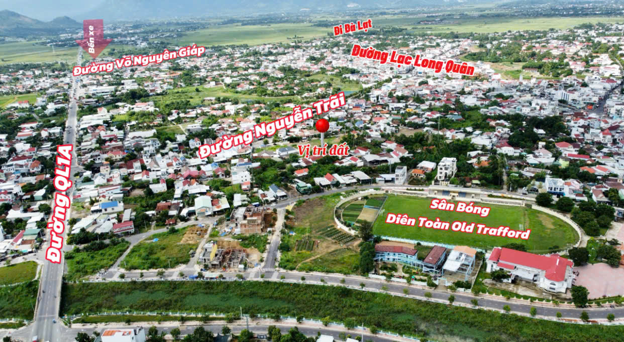 Bán Đất Nền Diên Toàn, Diên Khánh - Giá 1 tỷ 679 - 100m² Thổ Cư, Đường Ô Tô Rộng - Hình ảnh 4