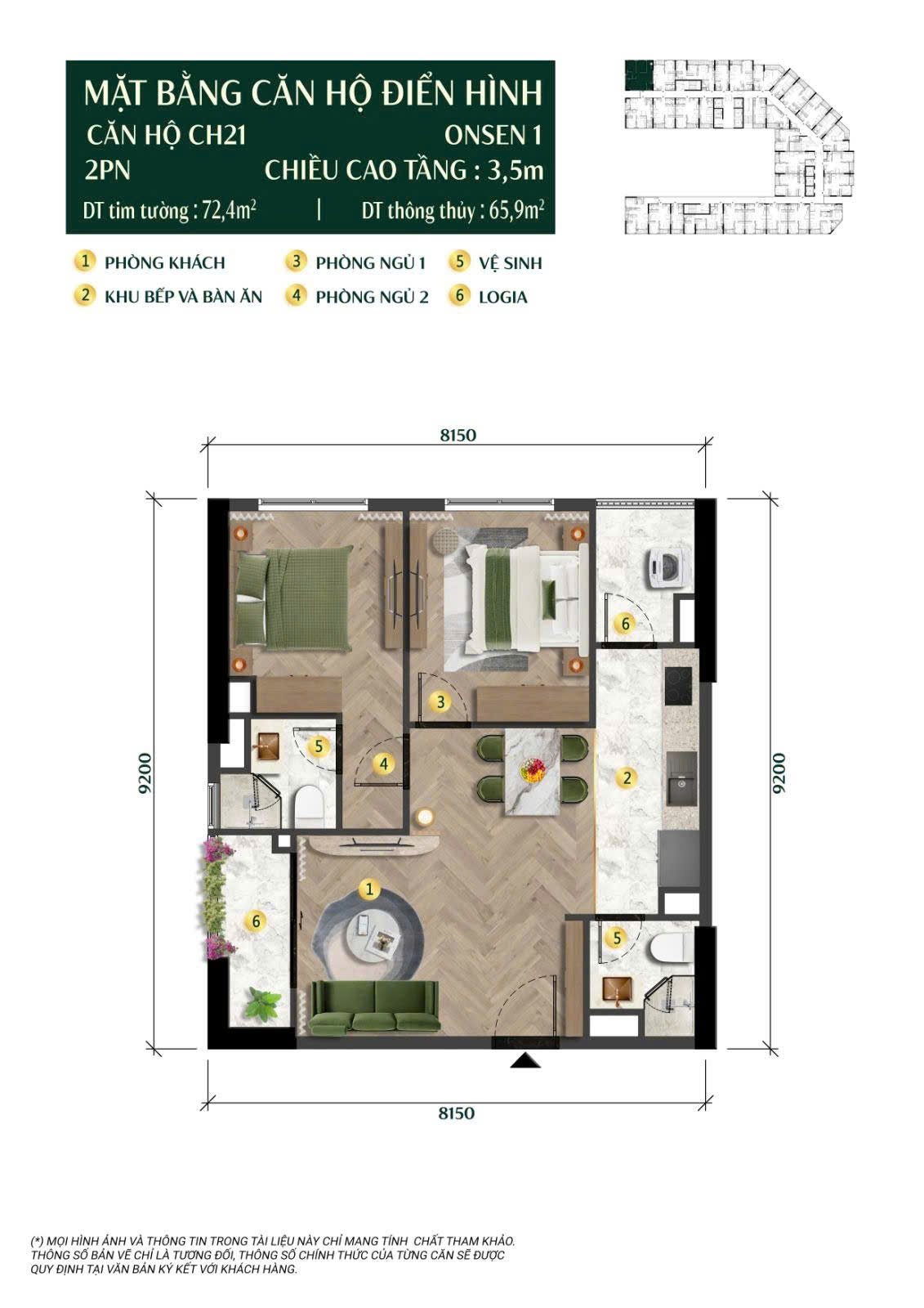 Căn Hộ Onsen 1 Charmora City Nha Trang – Sống Khỏe Mỗi Ngày - Hình ảnh 12