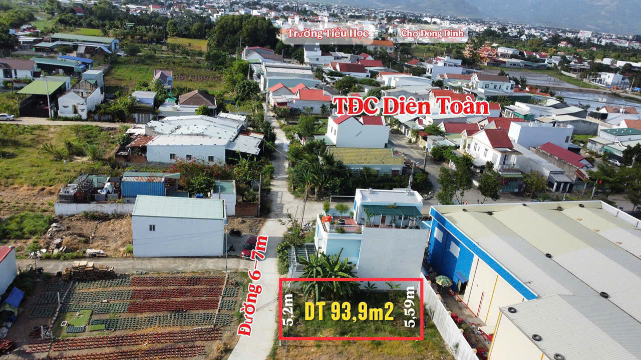 Bán Lô Đất Thổ Cư Nở Hậu 93.9m2 Diên Toàn, Diên Khánh - Cạnh TĐC - Giá 1 Tỷ 790 Triệu - Ảnh 6