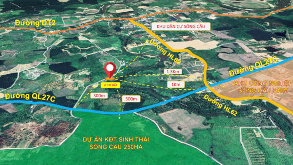 Đất Thổ Cư Sông Cầu, Nha Trang - View Sông, Sổ Hồng, Giá F0 - 380 triệu đến 475 triệu đồng/lô