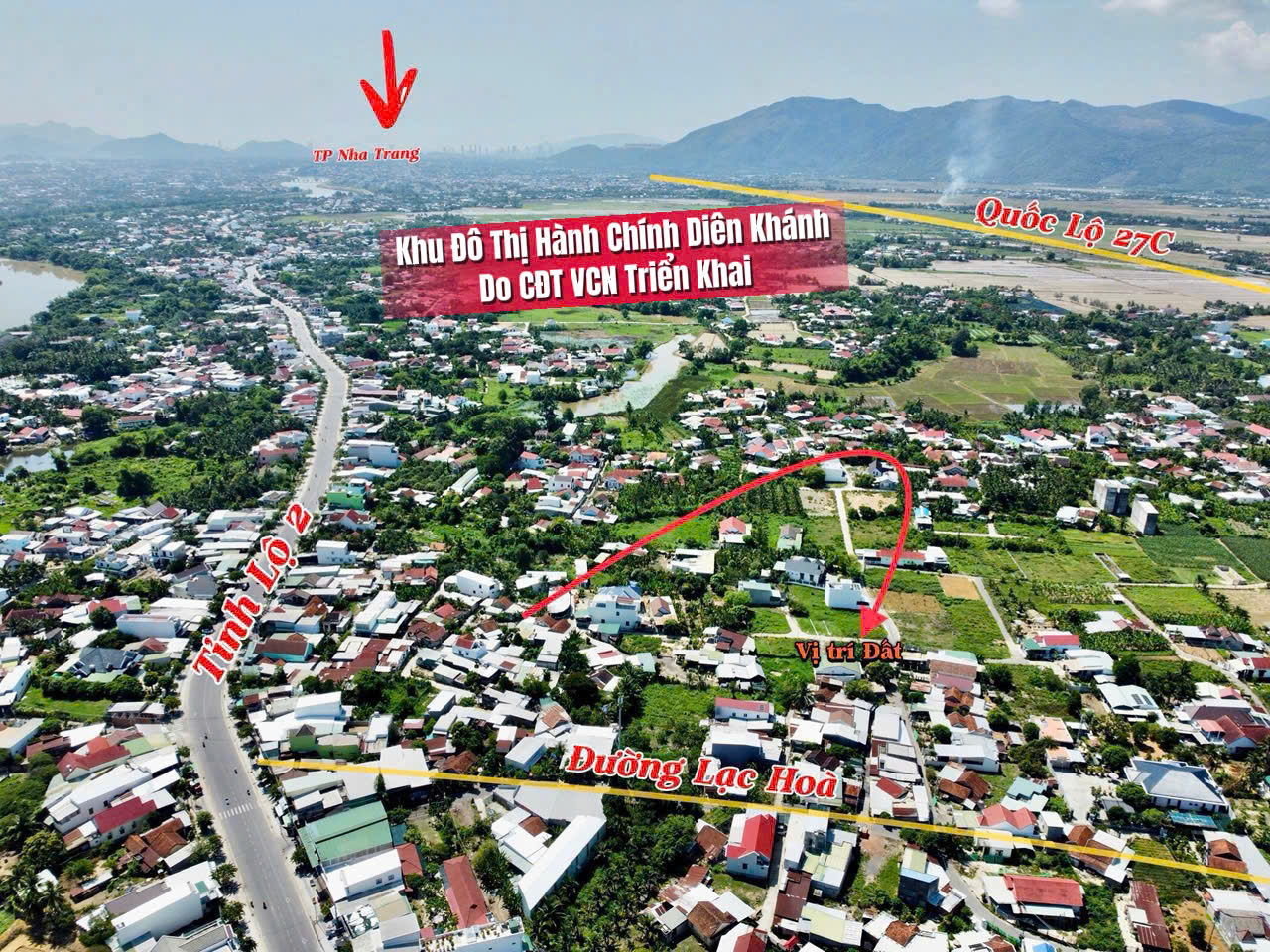 Bán Lô Góc 2 Mặt Tiền Diên Lạc, Diên Khánh - Gần KĐT VCN Mới - Ảnh 2